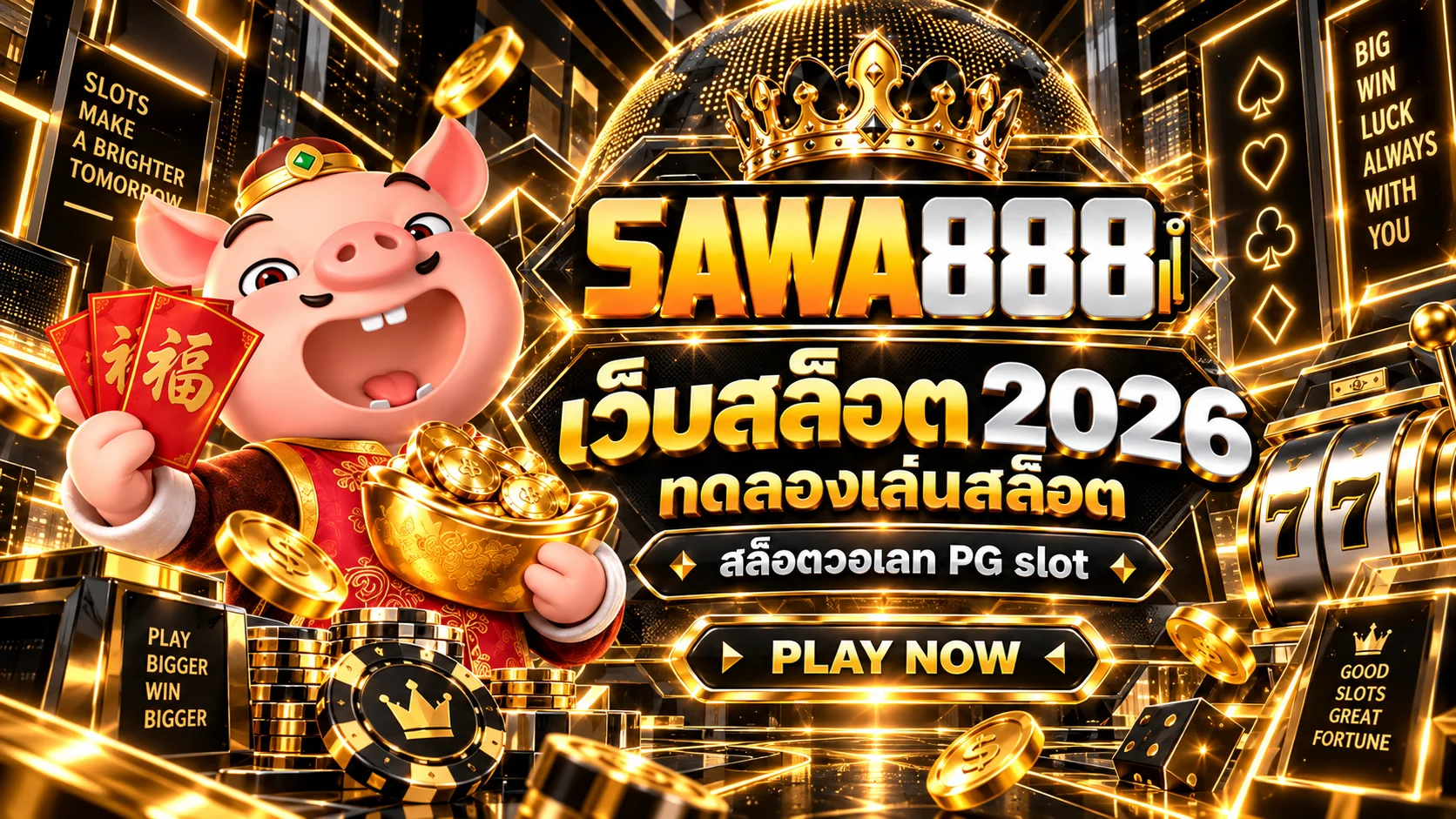 SAWA888 เว็บสล็อต 2026 ทดลองเล่นสล็อต สล็อตวอเลท PG slot RTP สูง ระบบออโต้
